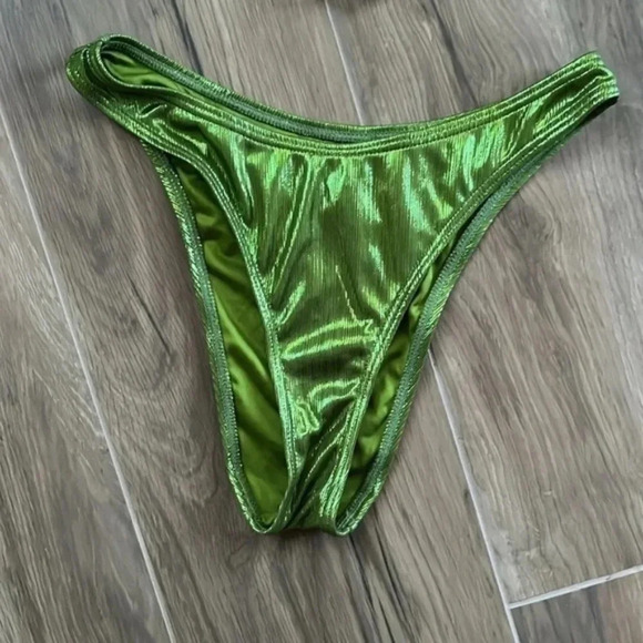ASOS South Beach Green Metallic Bikini - Picture 5 of 8